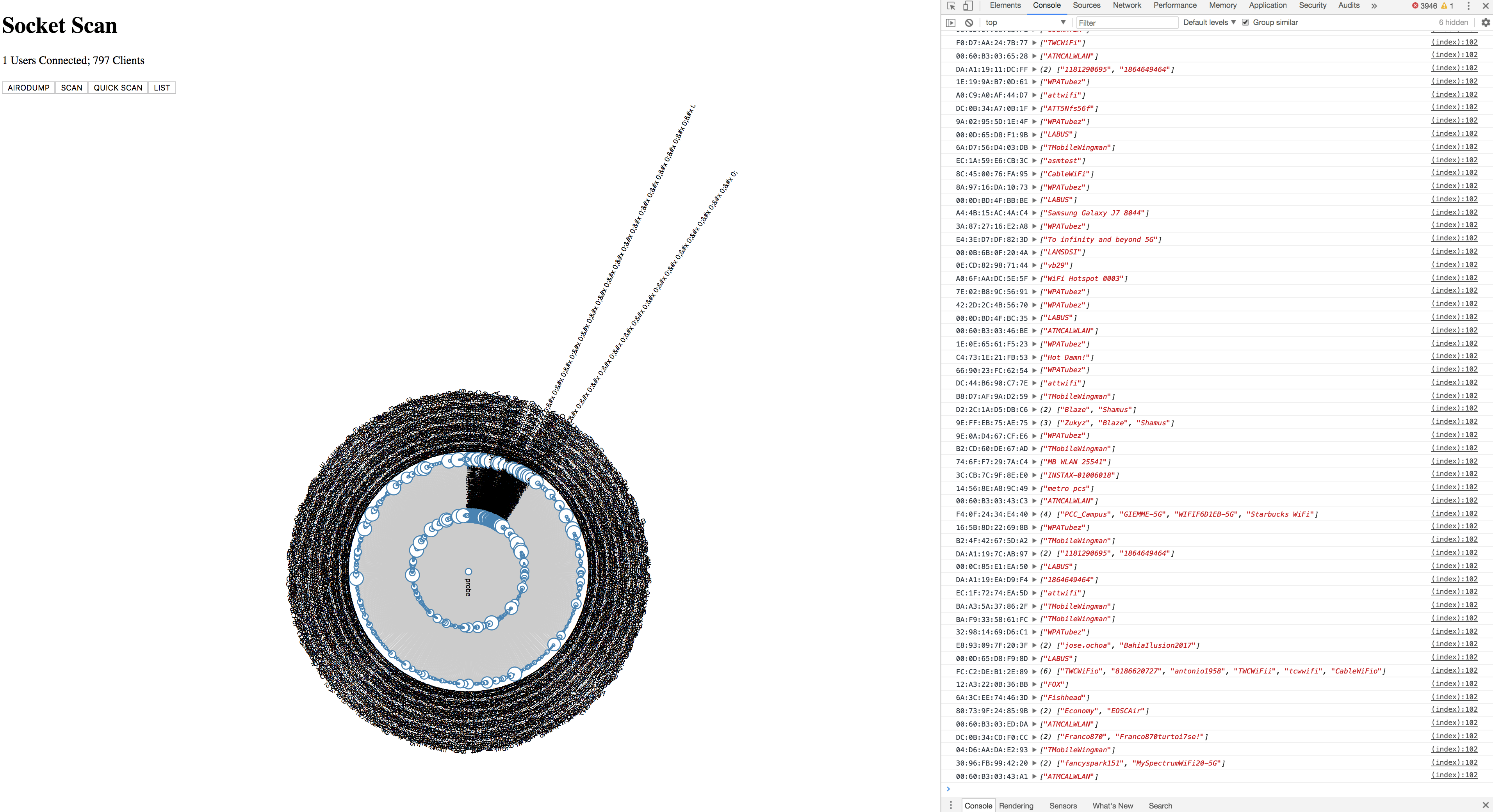 aircrack-ng with socket.io by Marcus Guttenplan