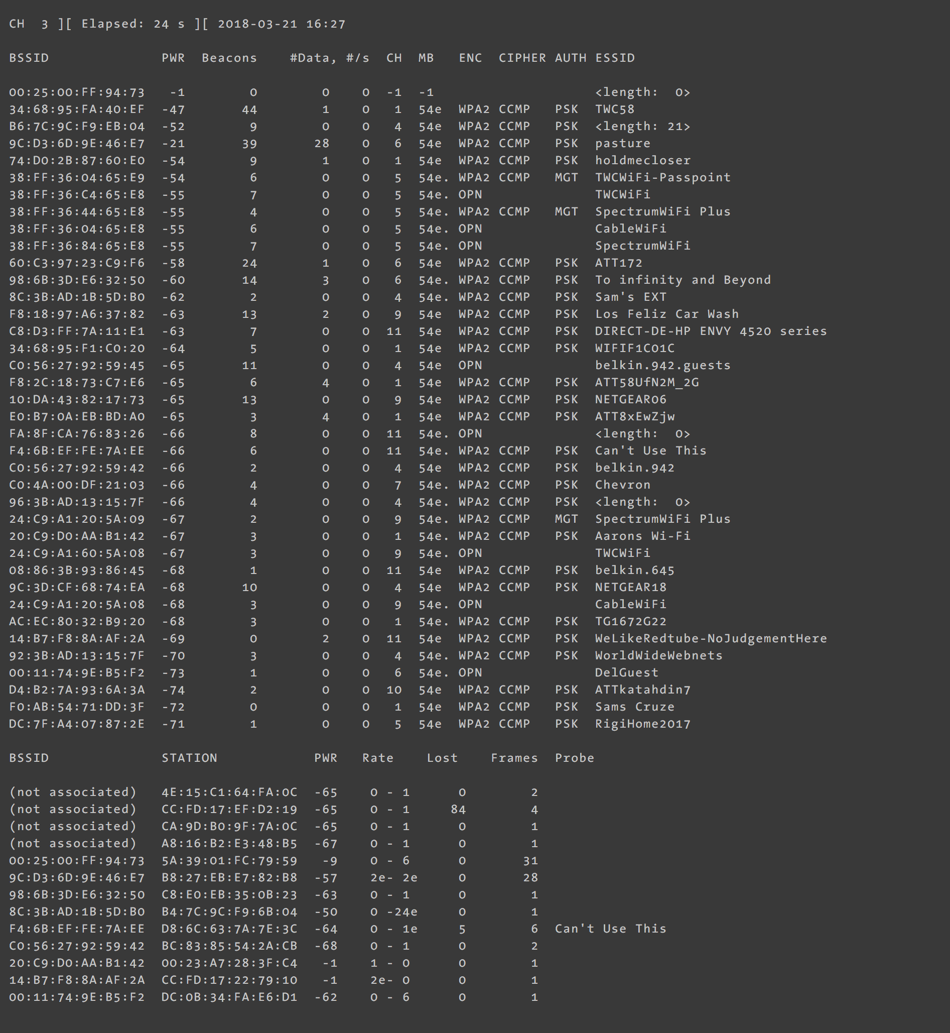 aircrack-ng with socket.io by Marcus Guttenplan